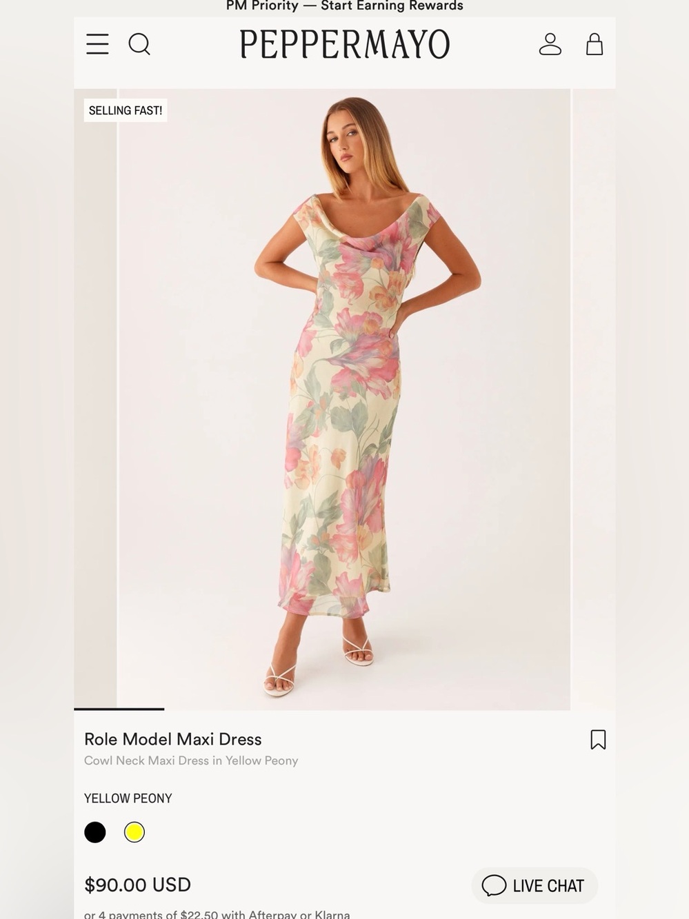 Peppermayo Role Model Maxi Dress